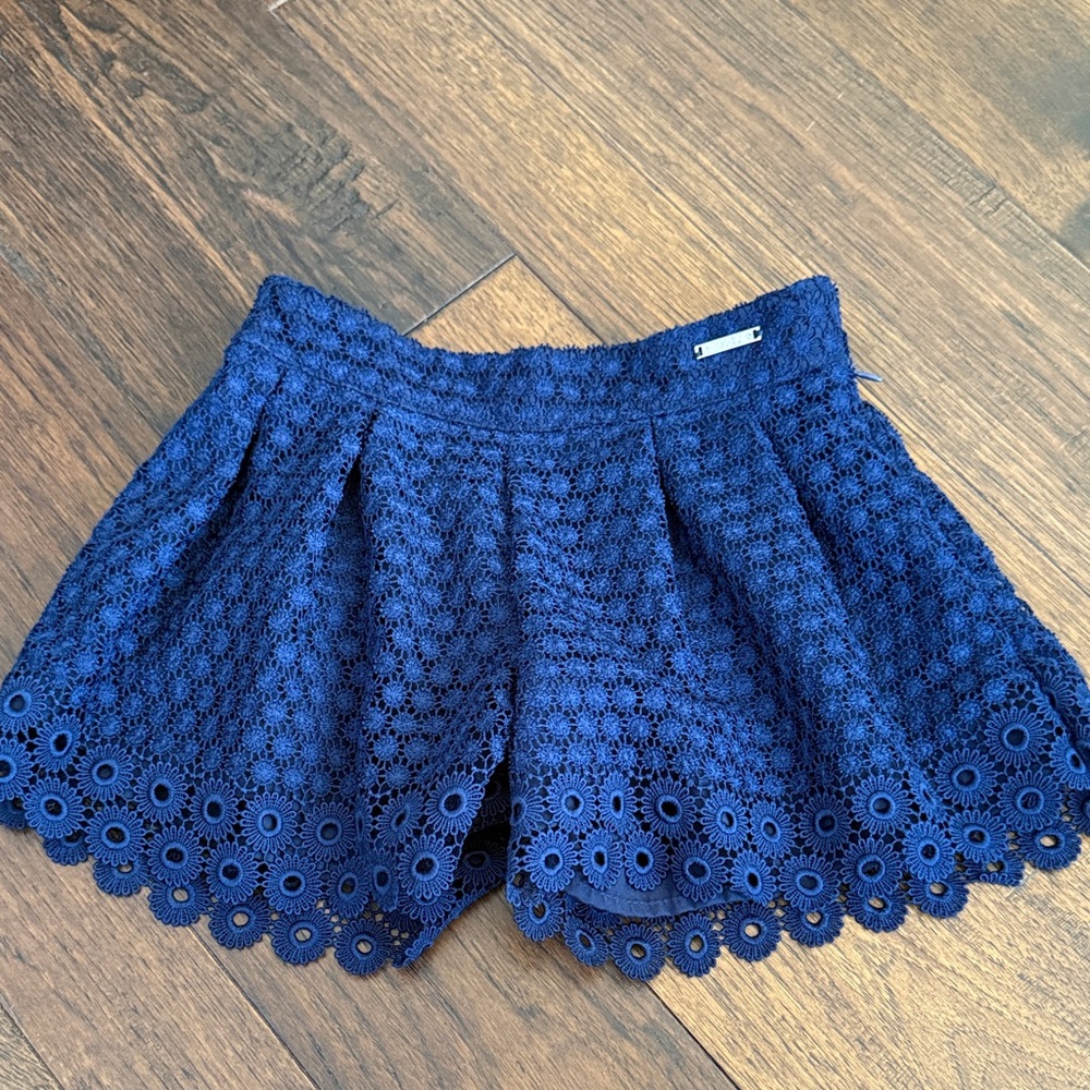 Mayoral Deep Blue Eyelet Kids Shorts